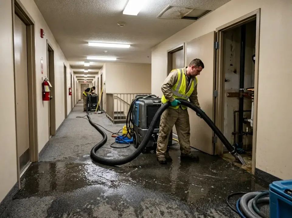 multi-unit-apartment-hallway-f-005 — frequently asked questions, Emergency Burst Pipe Water Extraction & Removal in Winnemuc…